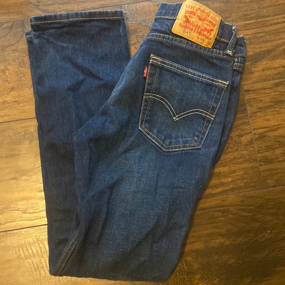Levi’s 514 Straight Fit Jeans (Medium/Dark Wash)